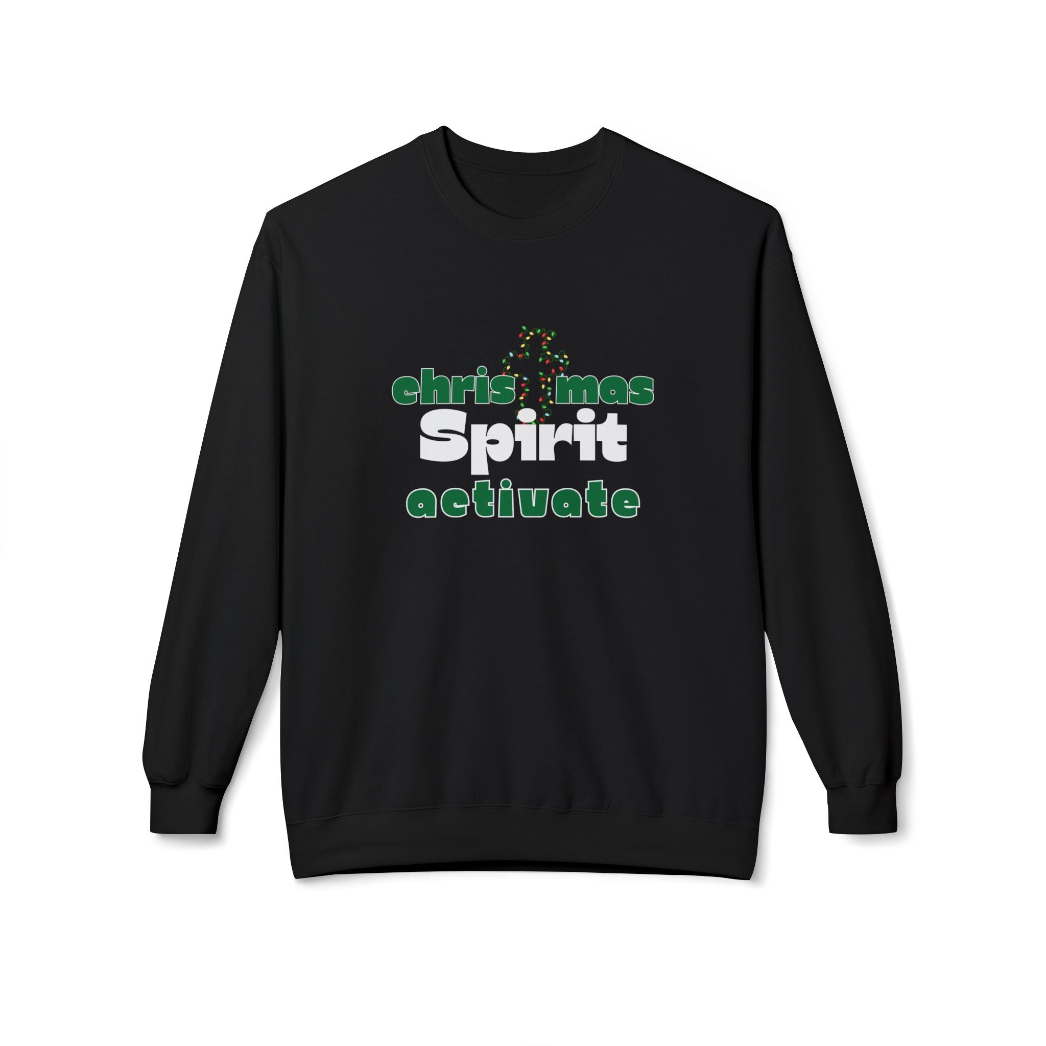 Christmas Spirit Activate Christmas Sweatshirt - Christian Sweatshirts for Women Men - Christmas Sweatshirts for Christians  - Faith Christmas Sweatshirts