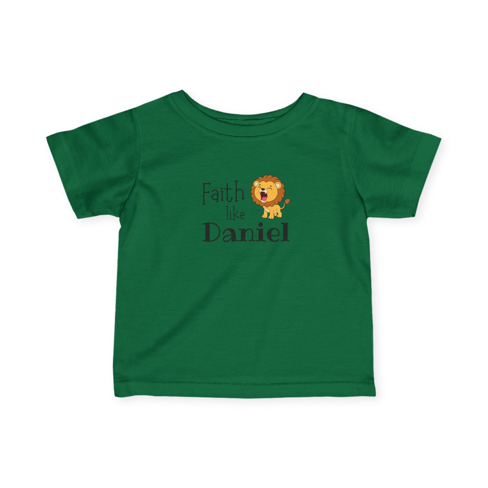 Infant Tee — 'Faith Like Daniel' Cute Lion Baby Shirt