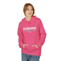 Strong & Courageous Hoodie — Inspirational Motivational Pullover