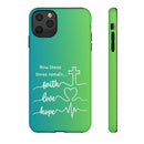 iPhone - 'Faith Love Hope' Christian Cross Protective Cover