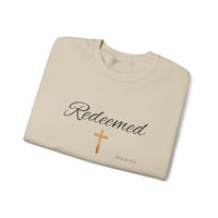 Embroidered Redeemed Psalm 77:15 Unisex Heavy Blend Crewneck Sweatshirt