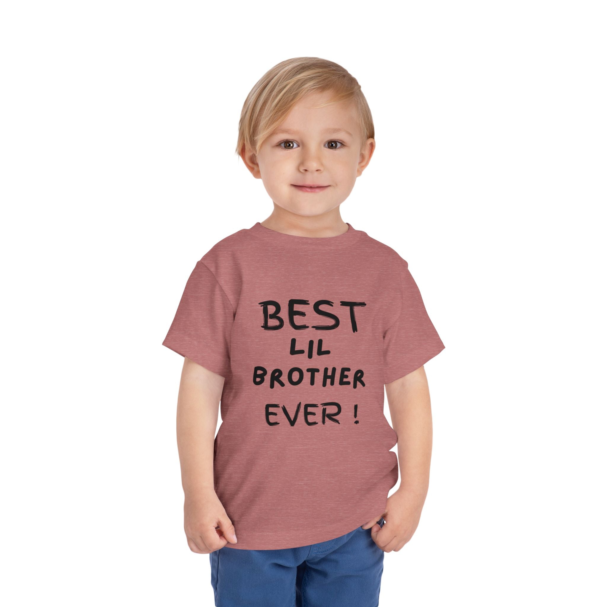 Best Lil Brother Ever Toddler Tee, Cute Kids Shirt, Sibling Gift, Birthday Gift for Toddlers, Family Matching Tee, Baby Shower Present