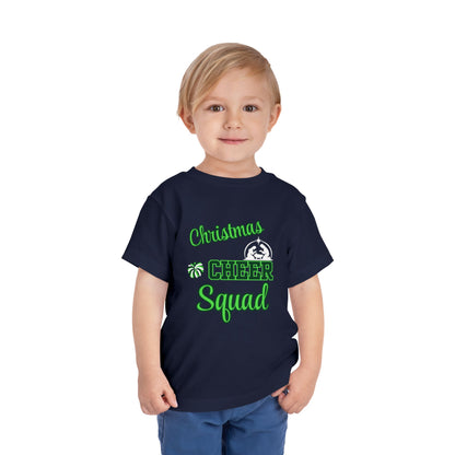 Christmas Cheer Squade Christian Christmas Shirt for Toddlers Short Sleeve Tee Christian Toddler Christmas Shirt