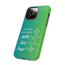 iPhone - 'Faith Love Hope' Christian Cross Protective Cover