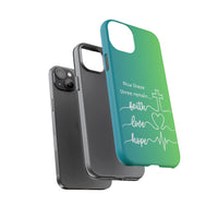 iPhone - 'Faith Love Hope' Christian Cross Protective Cover