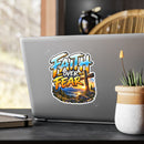 Faith Over Fear – Mountain Cross Christian Vinyl Sticker