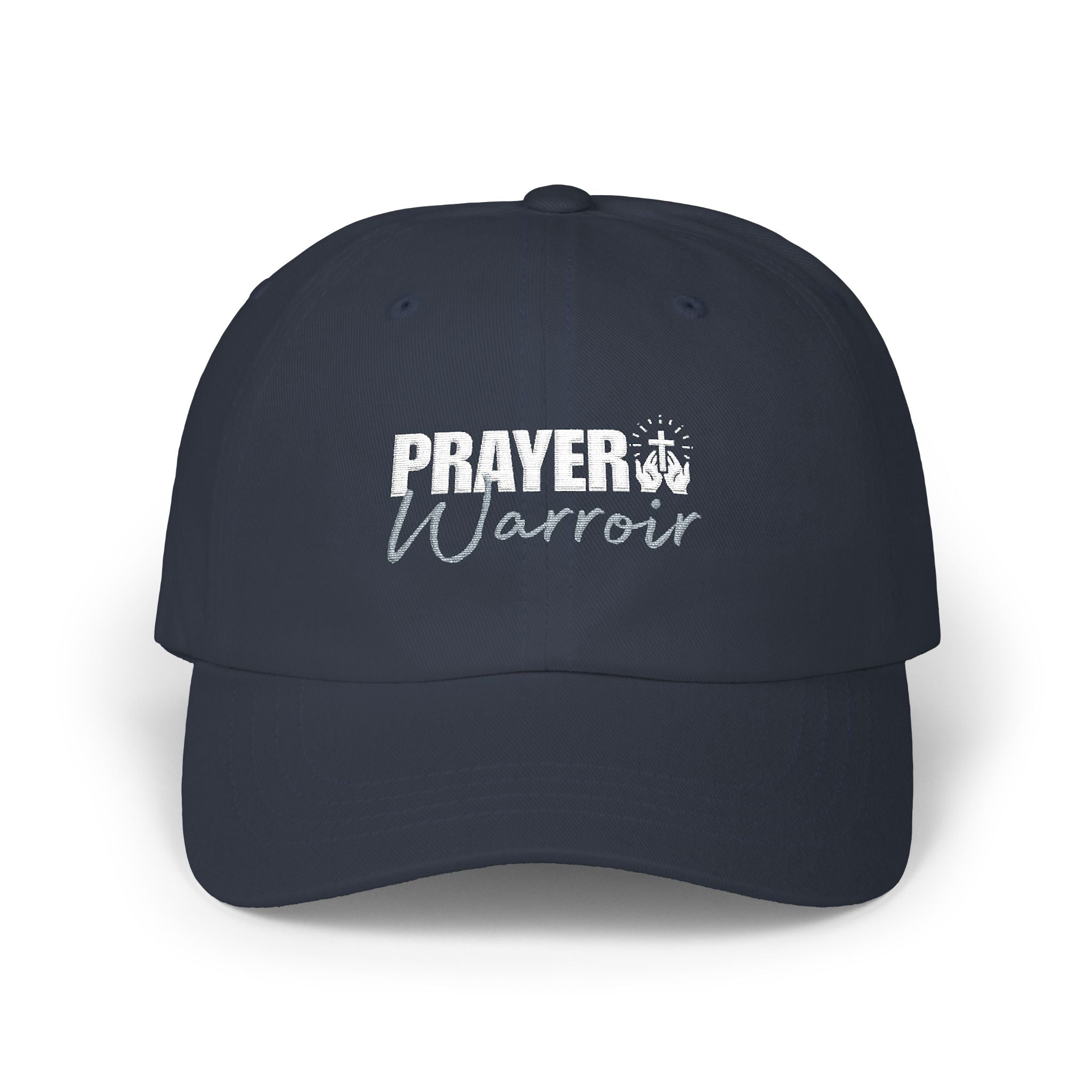 Prayer Warrior Dad Cap — Embroidered Faith Baseball Hat