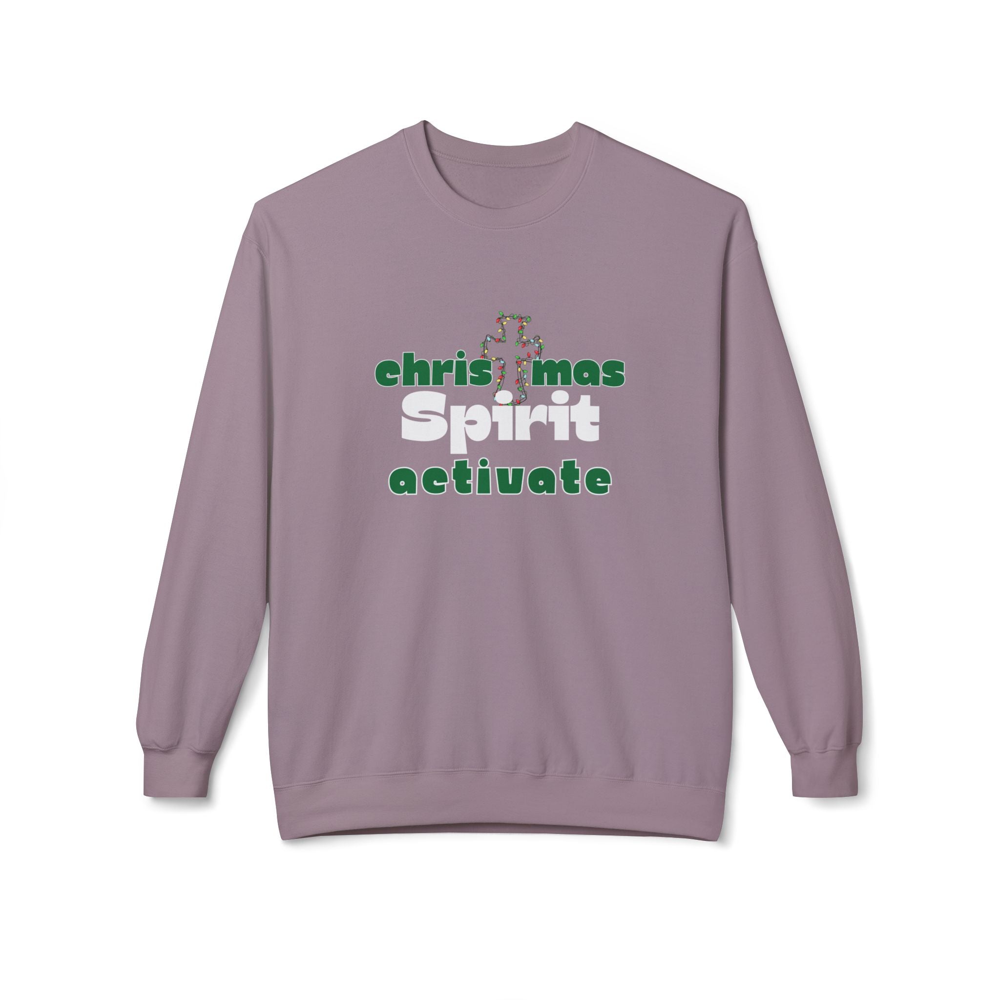 Christmas Spirit Activate Christmas Sweatshirt - Christian Sweatshirts for Women Men - Christmas Sweatshirts for Christians  - Faith Christmas Sweatshirts