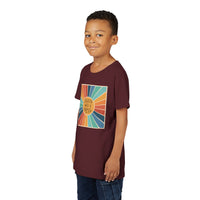 Youth Tee — 'Created With A Purpose' Retro Sunburst Kids T-Shirt