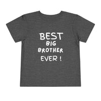 Best Big Brother Ever Toddler Tee, Cute Kids Shirt, Sibling Gift, Birthday Gift for Toddlers, Family Matching Tee, Baby Shower Present