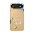 iPhone Inspirational Magnetic Phone Case, Unique Phone Accessories, Faith-Based Gifts, Coastal Vibes, Walk by Faith Design