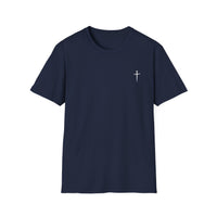 Back design - Jesus Has My Back T-Shirt — Christian Faith Cross Tee