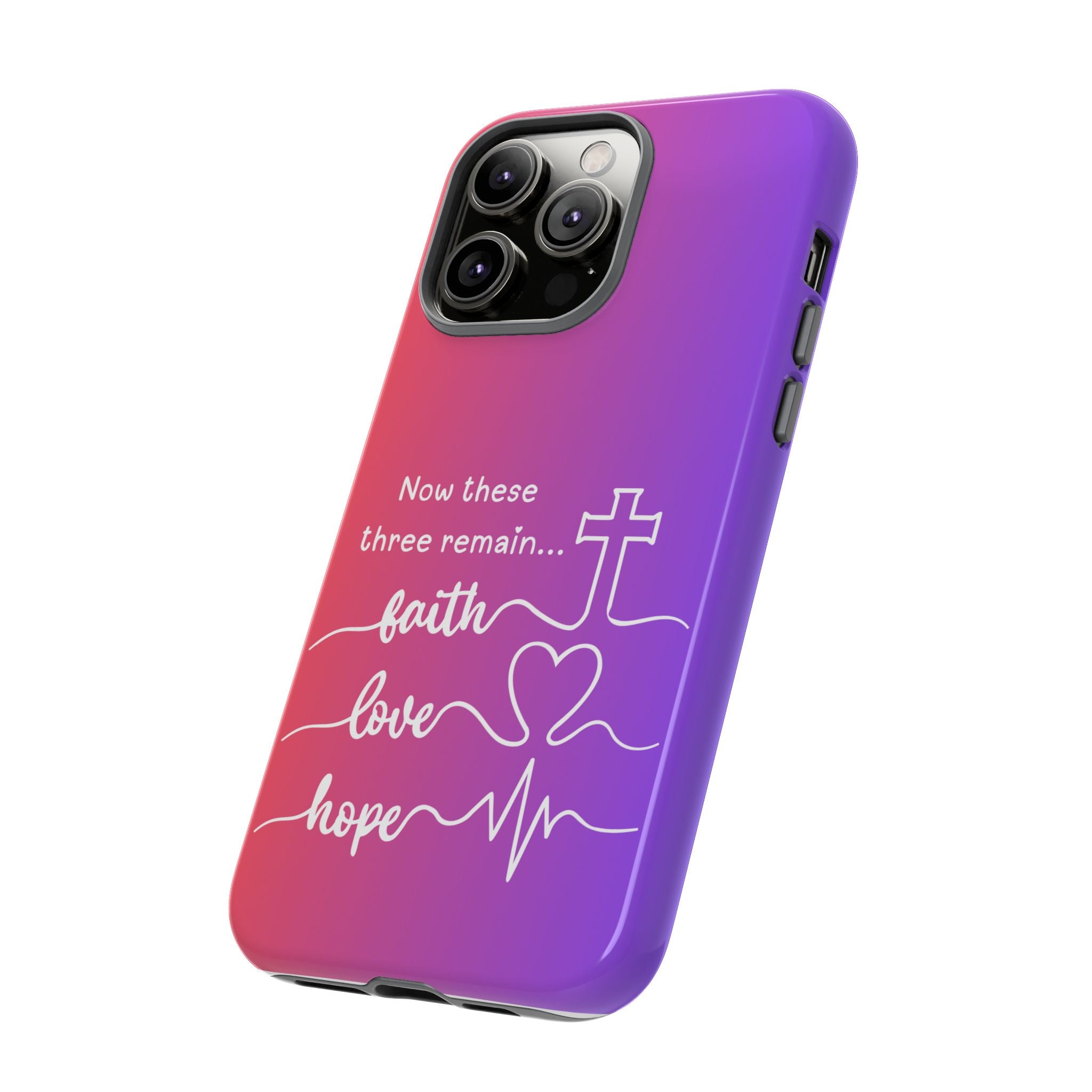 iPhone - Faith, Love & Hope Gradient Phone Case