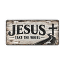Jesus Take the Wheel Christian Vanity Plate