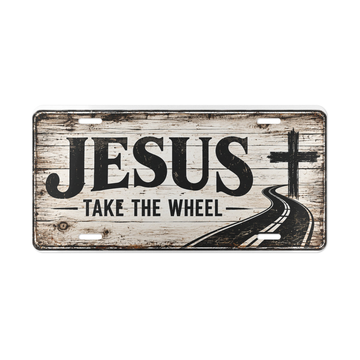 Jesus Take the Wheel Christian Vanity Plate