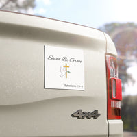 Saved By Grace Inspirational Car Magnets - Faith-Based Gifts, Religious Decor