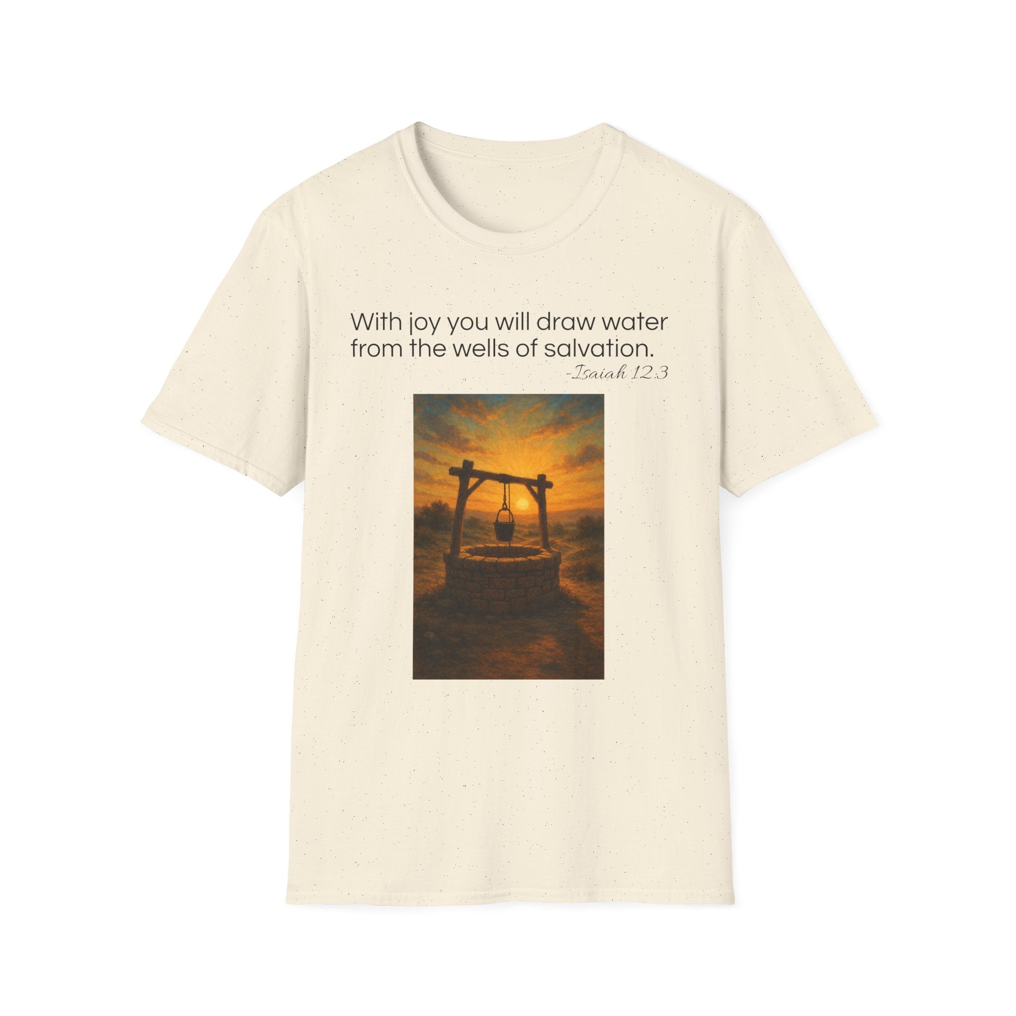 Isaiah 12:3 T-Shirt | Perfect for Faith and Everyday Wear,