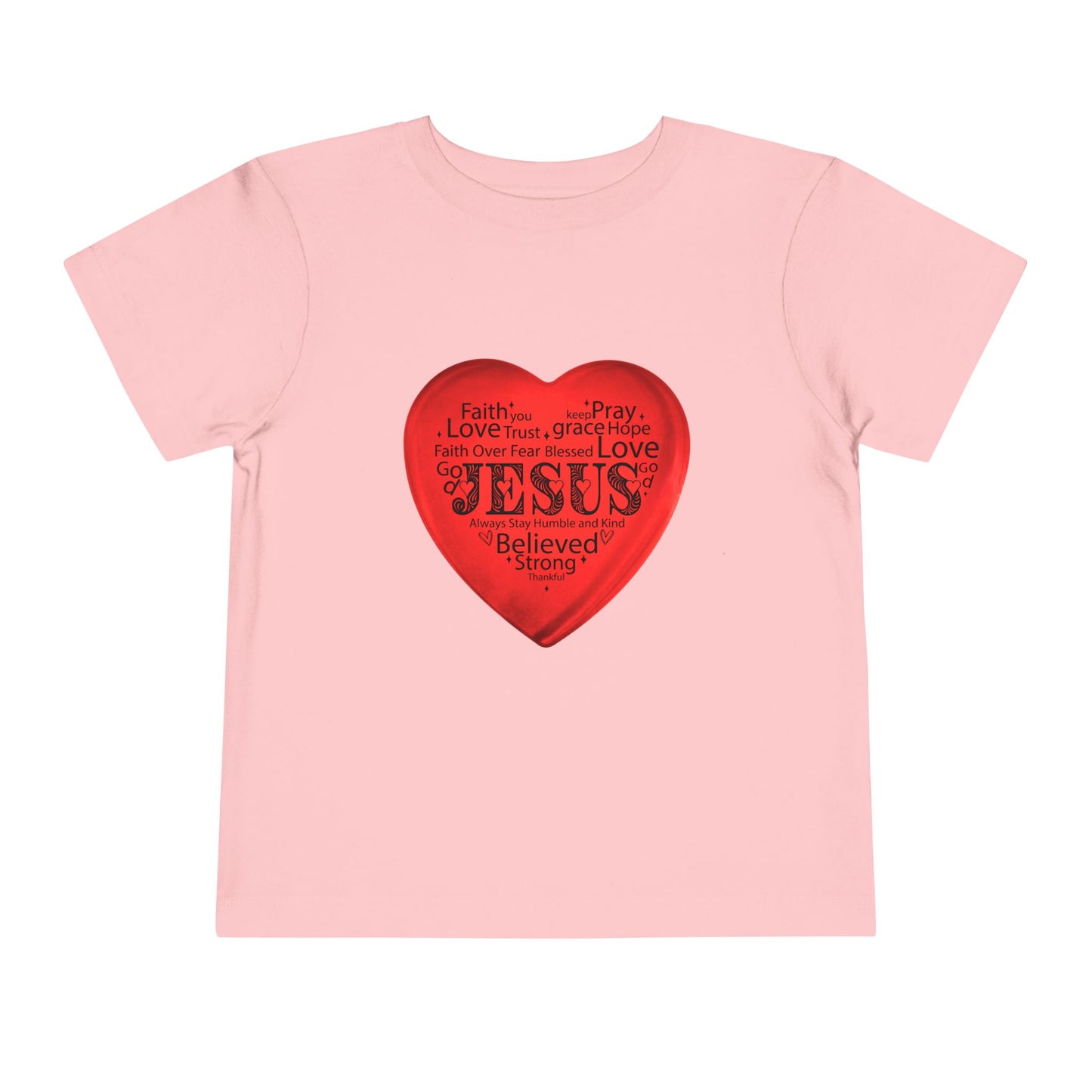 Jesus T-Shirt Christian Shirt for Toddlers Short Sleeve Tee Christian Toddler Christmas Shirt