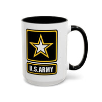 Military Themed Coffee Mug - U.S. Army Design for Veterans, Gift for Soldiers, Patriotic Decor, Everyday Use, Army Support