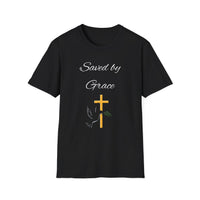 Saved By Grace Christian Shirt for Women Men Shirts for Christians