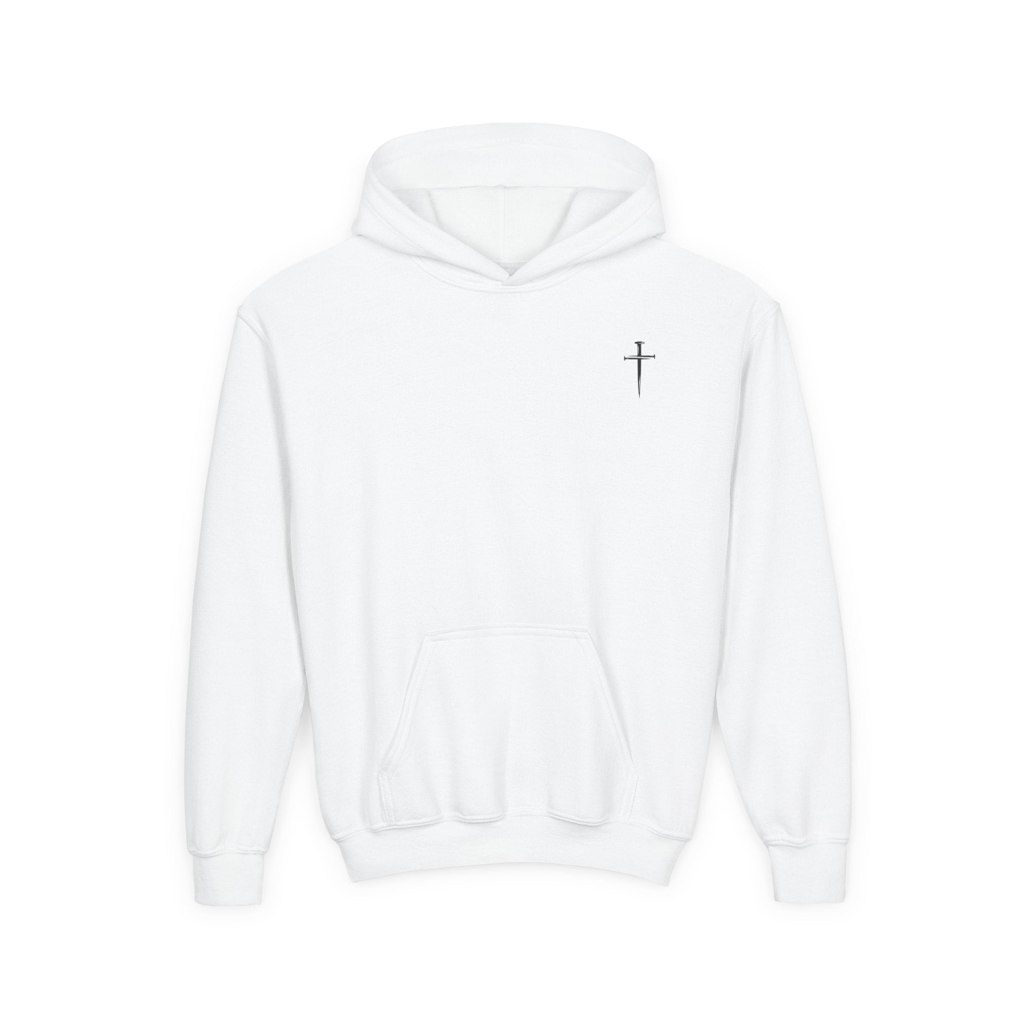 Youth Hoodie - Romans 6:7 'I Am Set Free' Christian Cross Sweatshirt Christian Hoodie for Boys