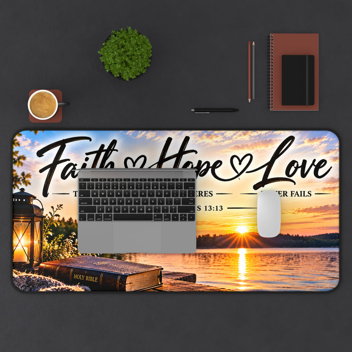 Faith Hope Love – Lakeside Bible Christian Desk Mat