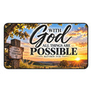 With God All Things Are Possible – Country Sunrise Christian Desk Mat