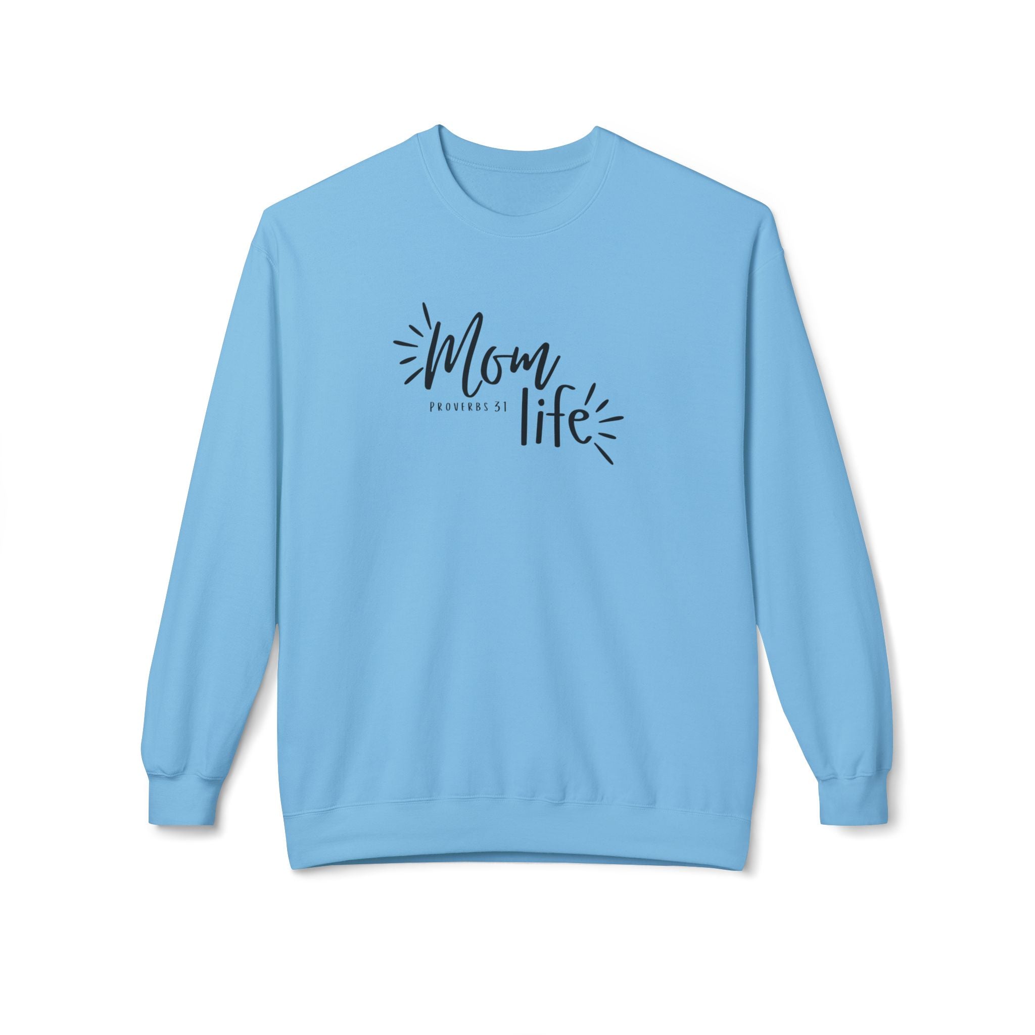 Mom Life Crewneck Sweatshirt — Cozy Casual Pullover for Moms