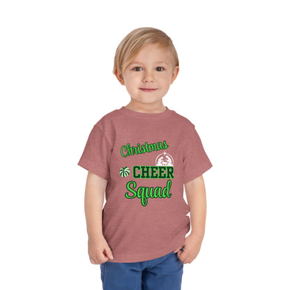 Christmas Cheer Squade Christian Christmas Shirt for Toddlers Short Sleeve Tee Christian Toddler Christmas Shirt