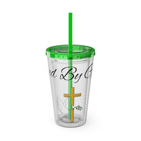 Saved By Grace Water Tumbler - Christian Gifts for Women Men - Faith Based Gifts