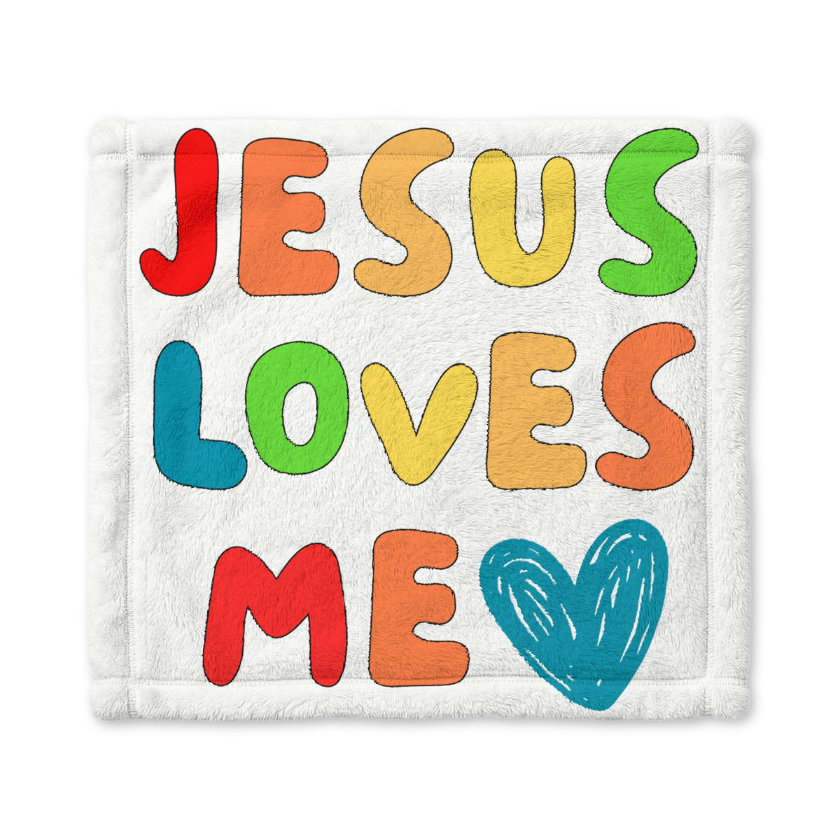 Jesus Loves Me Baby Blanket – Minky Security Blanket