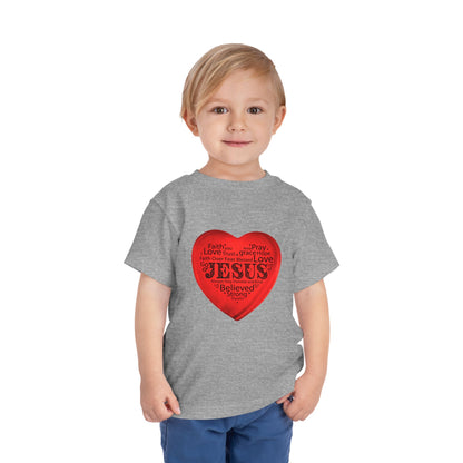Jesus T-Shirt Christian Shirt for Toddlers Short Sleeve Tee Christian Toddler Christmas Shirt