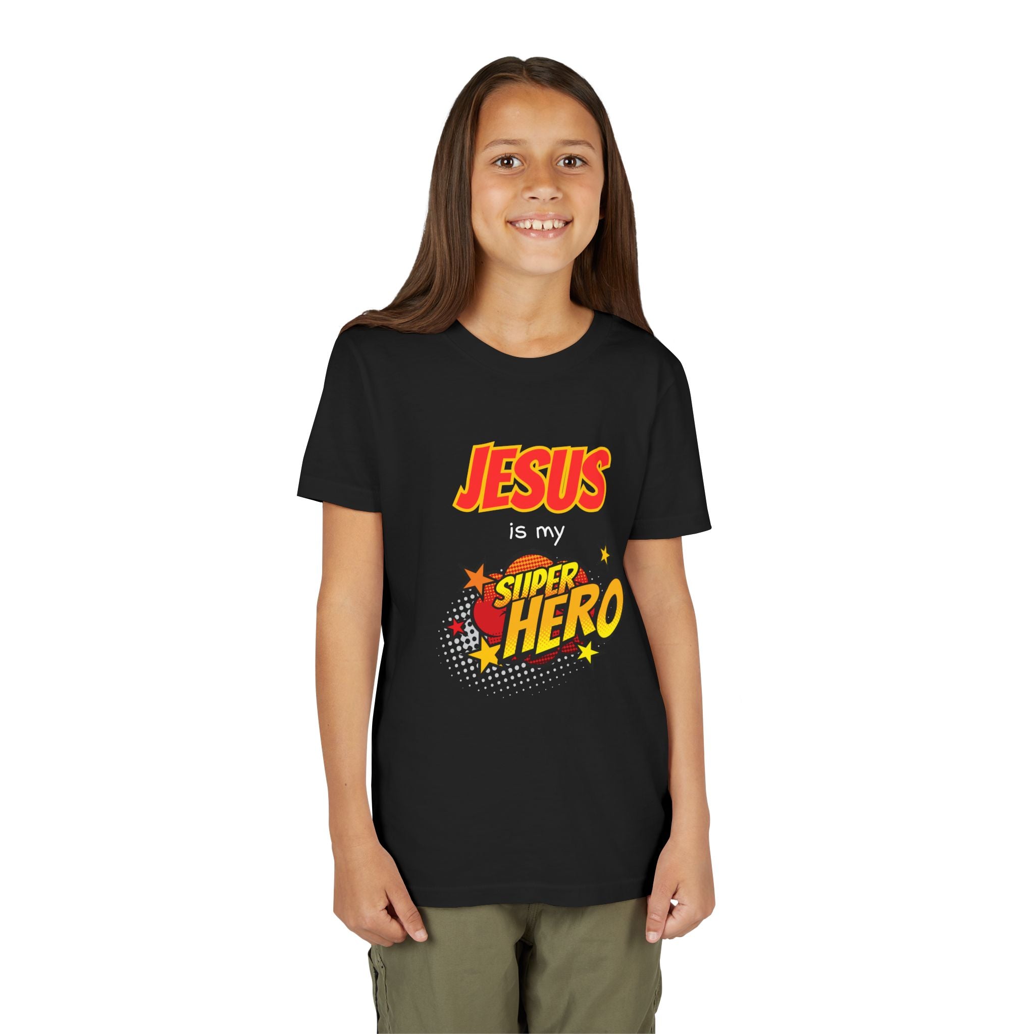 Kids 'Jesus Is My Superhero' T-Shirt — Christian Youth Tee