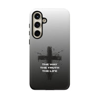 Christian Cross Phone Case — "The Way The Truth The Life" Protective Phone Cover