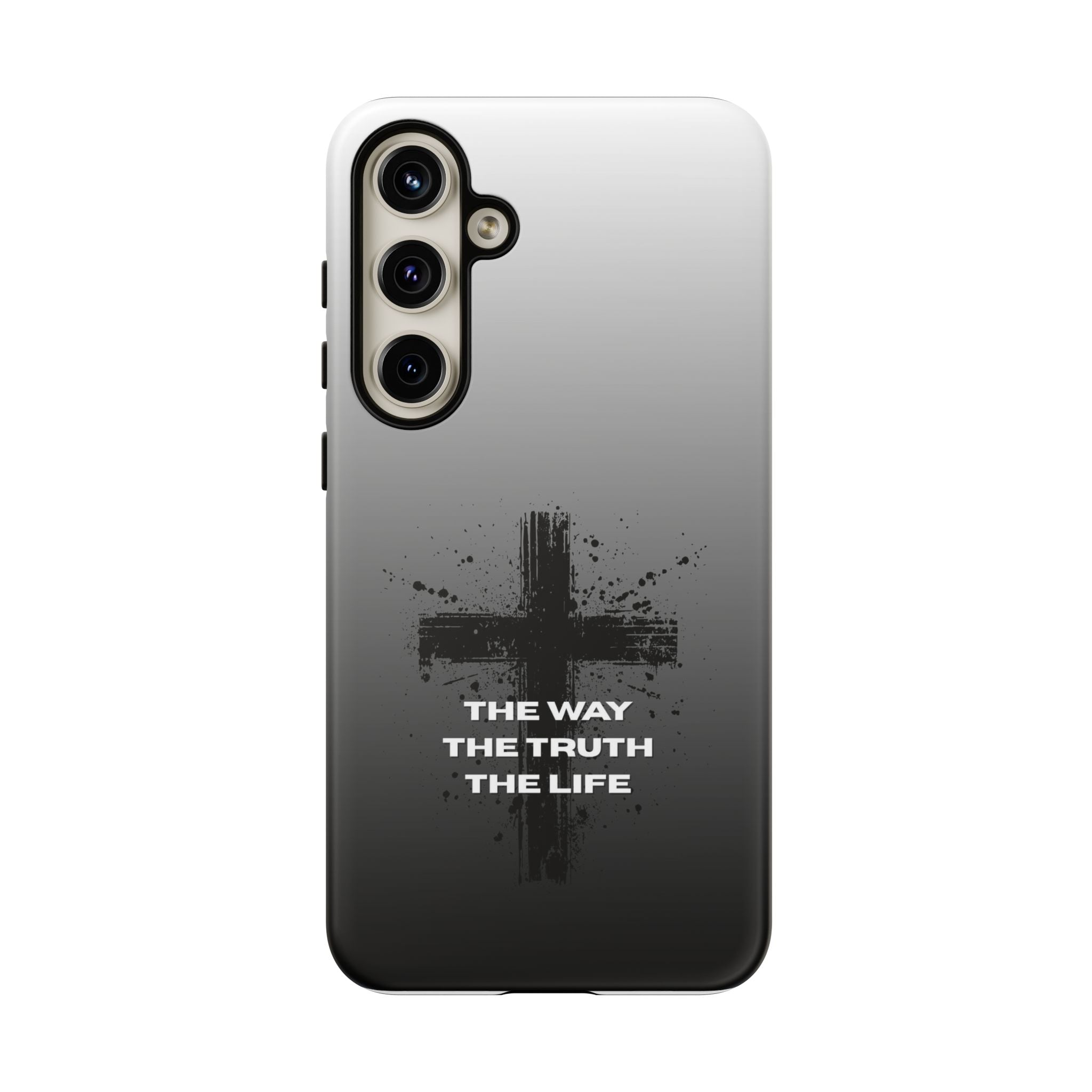 Christian Cross Phone Case — "The Way The Truth The Life" Protective Phone Cover