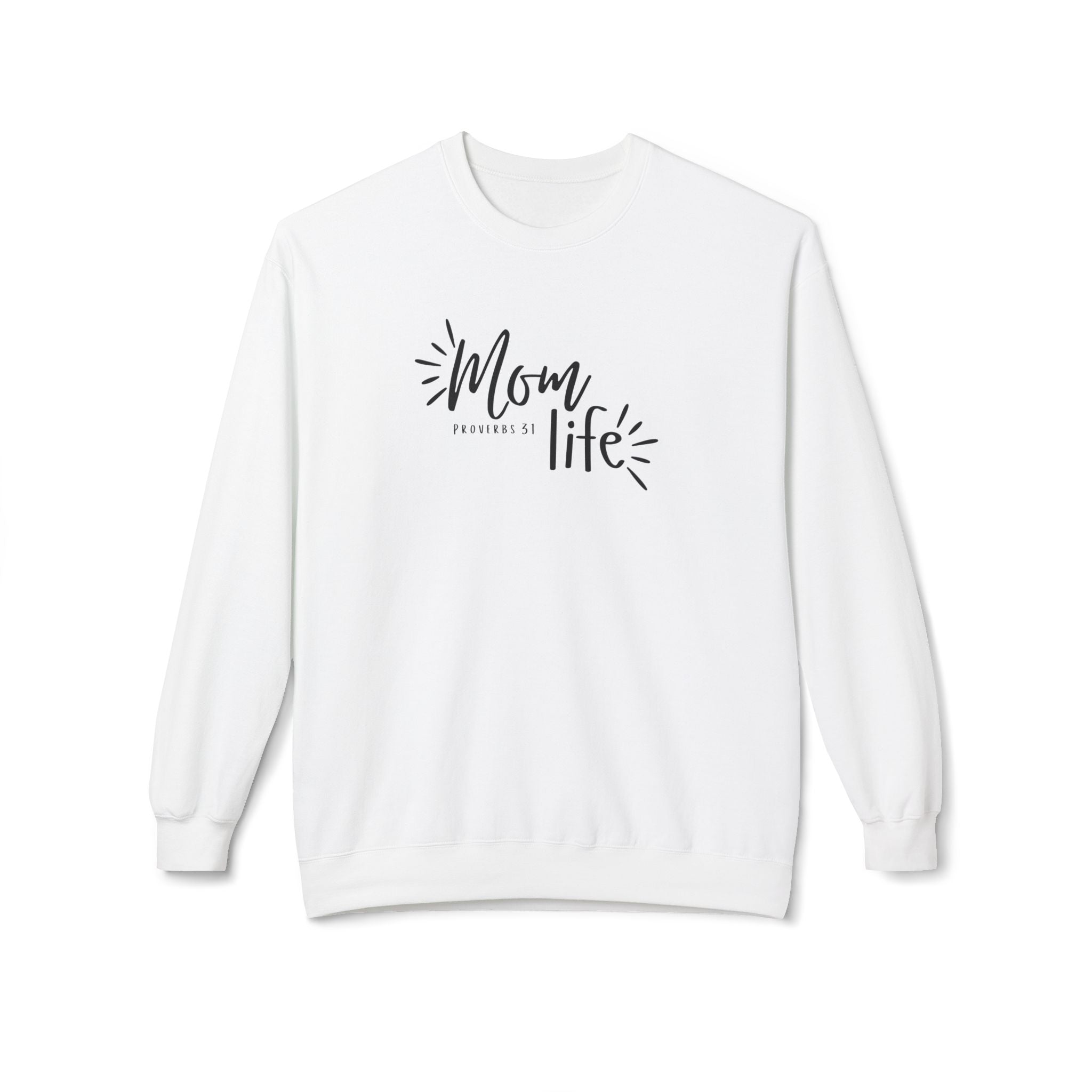 Mom Life Crewneck Sweatshirt — Cozy Casual Pullover for Moms
