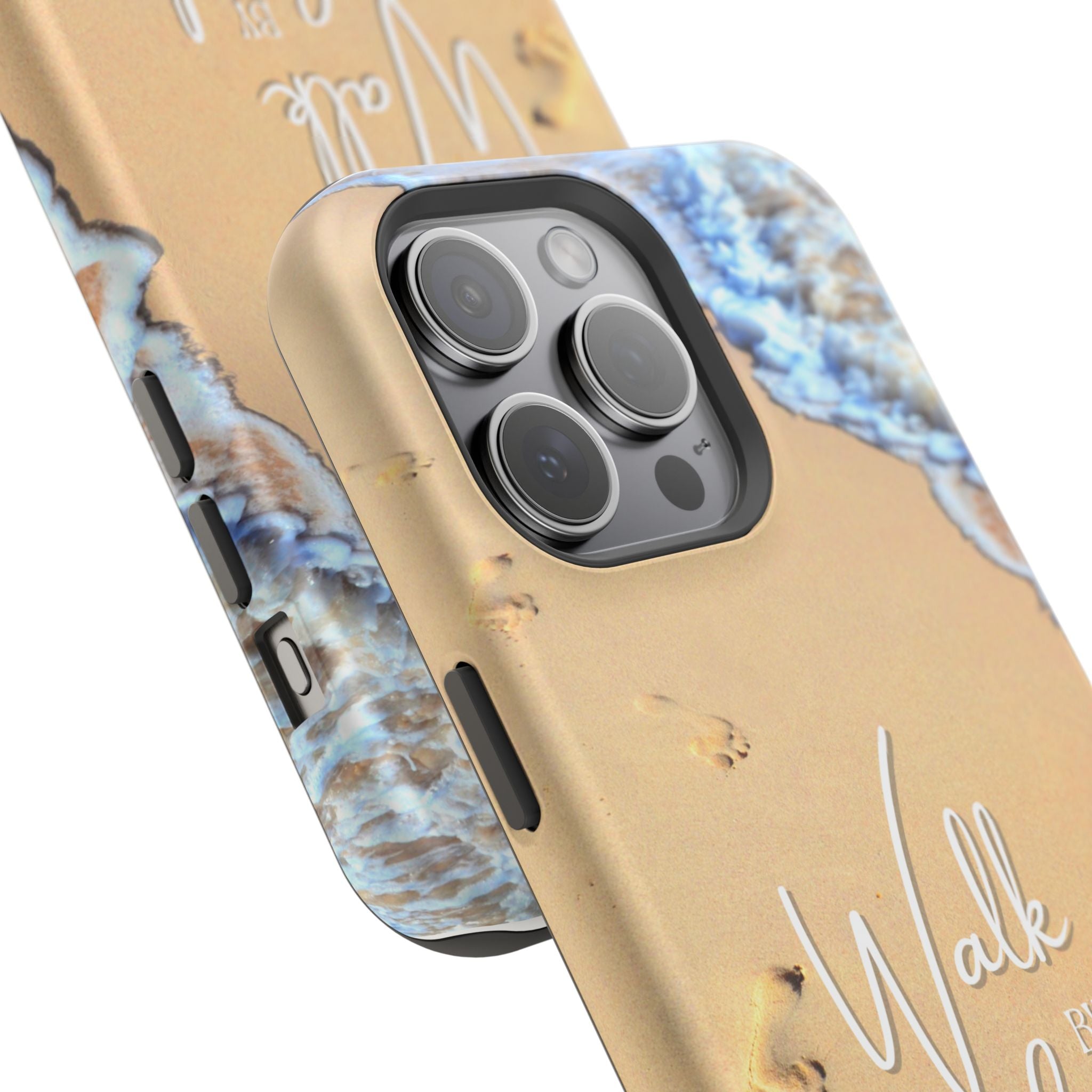 iPhone Inspirational Magnetic Phone Case, Unique Phone Accessories, Faith-Based Gifts, Coastal Vibes, Walk by Faith Design