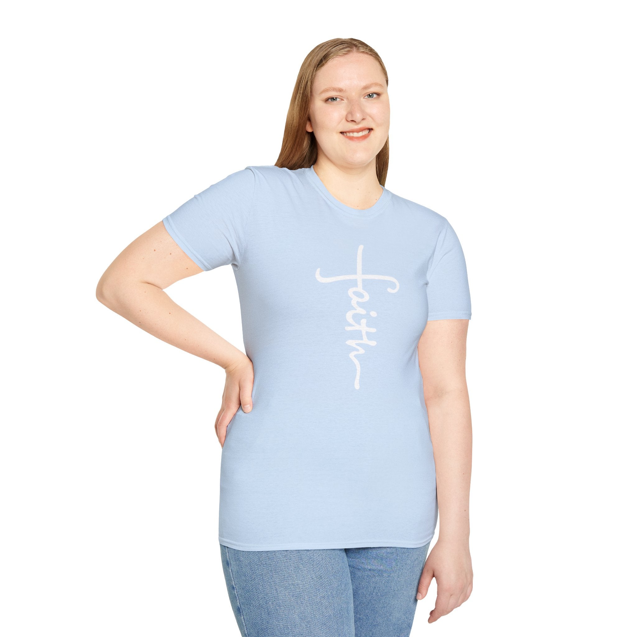 Faith Unisex Softstyle T-Shirt | Christian Shirts for Women Men - Faith Based Gifts