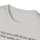 Isaiah 12:3 T-Shirt | Perfect for Faith and Everyday Wear,