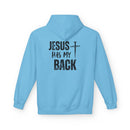 Jesus Has My Back Midweight Softstyle Fleece Hoodie