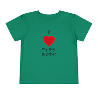 I Heart My Big Brother Short Sleeve Tee Christmas Shirt for Family