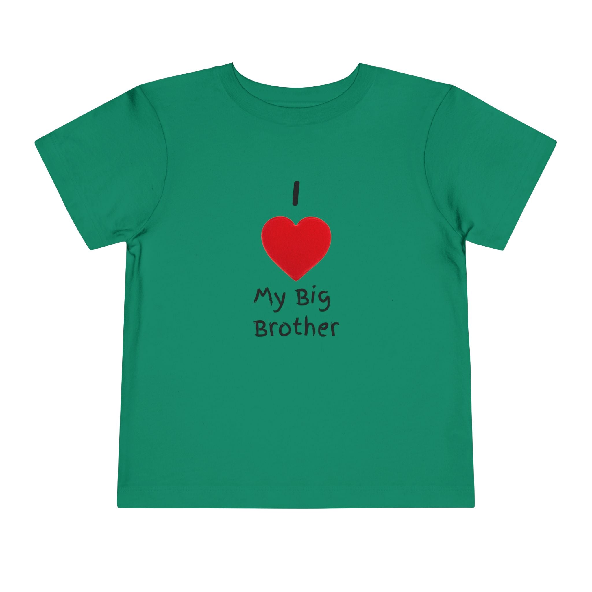 I Heart My Big Brother Short Sleeve Tee Christmas Shirt for Family