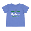 Christmas Spirit Activate Christian Christmas Shirt for Toddlers Short Sleeve Tee Christian Toddler Christmas Shirt