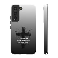 Christian Cross Phone Case — "The Way The Truth The Life" Protective Phone Cover