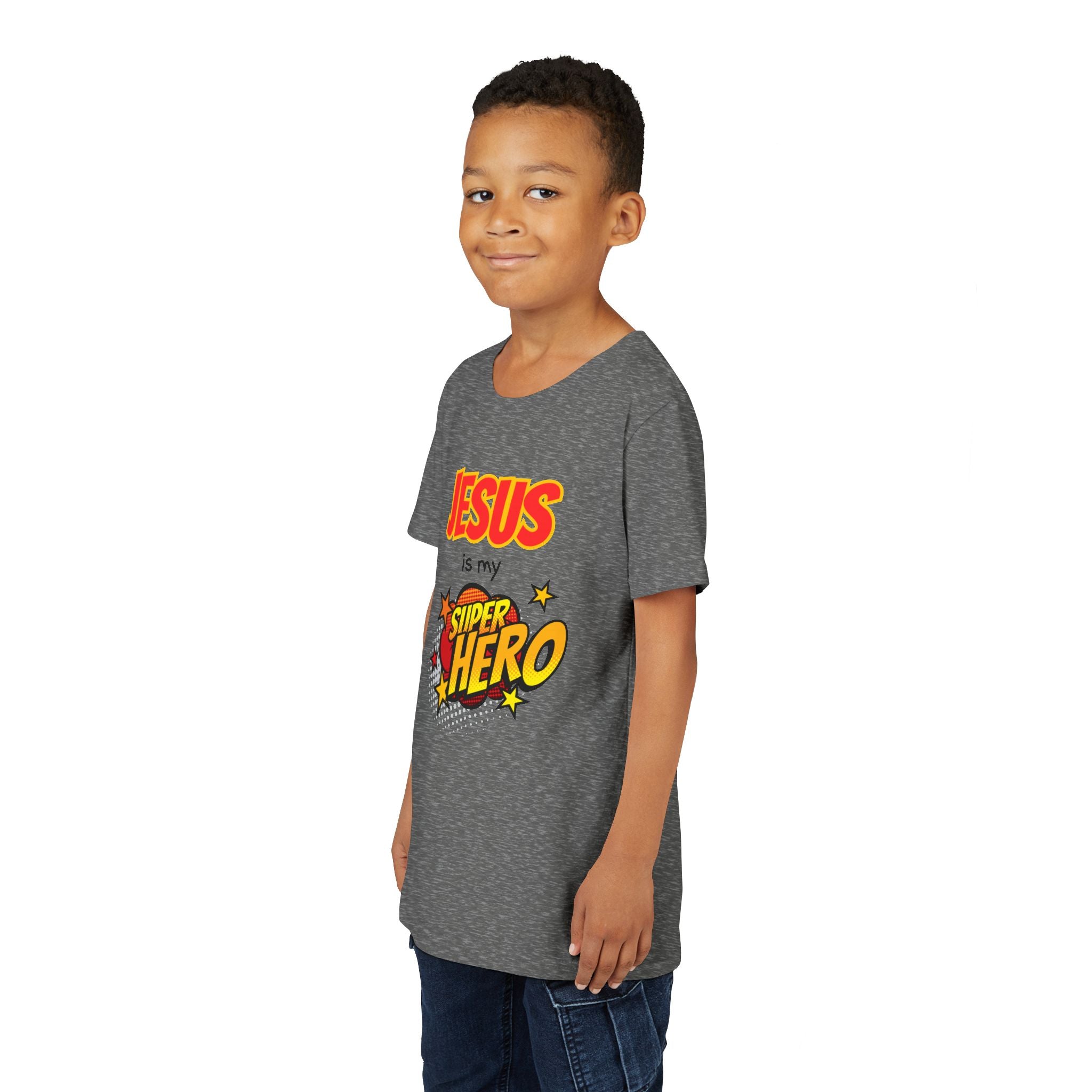 Kids 'Jesus Is My Superhero' T-Shirt — Christian Youth Tee