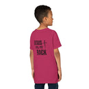 Back design - Youth Tee - "Jesus Has My Back" Cross Christian Graphic Shirt