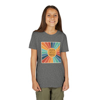 Youth Tee — 'Created With A Purpose' Retro Sunburst Kids T-Shirt