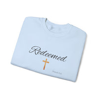 Embroidered Redeemed Psalm 77:15 Unisex Heavy Blend Crewneck Sweatshirt