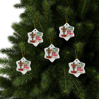 Ceramic Ornament — "I Will Praise Him In Every Season" Nativity Christmas Tree Decoration