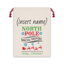 (Personalized) North Pole 'Special Delivery' Christmas Gift Bag